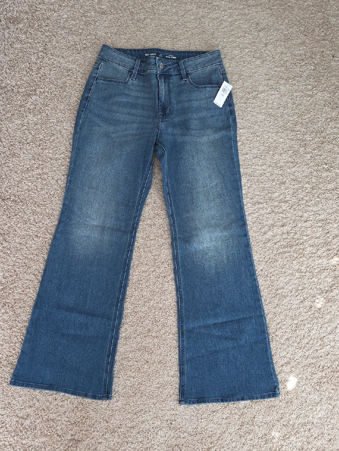 Old Navy Medium Blue Flare Jeans